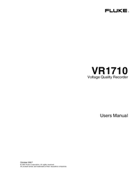 Thumbnail of document Manual - VR1710 Single Phase Voltage Quality Recorder